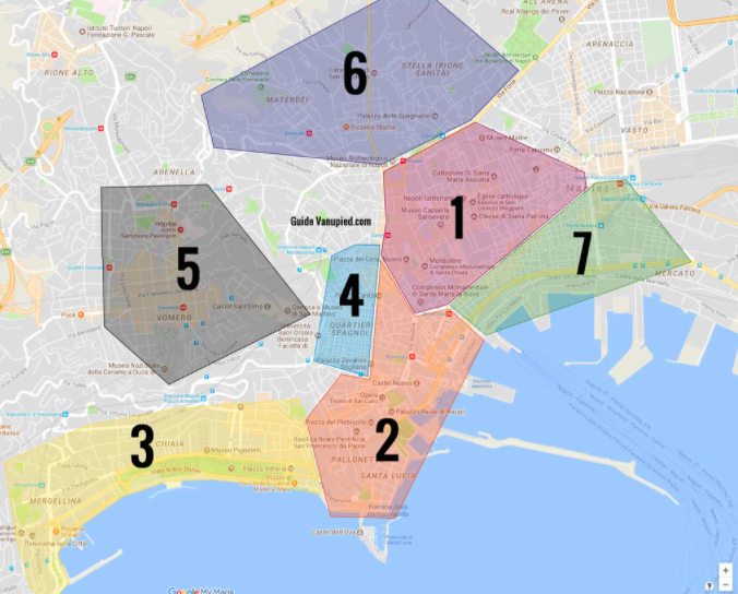 Naples disctrict map