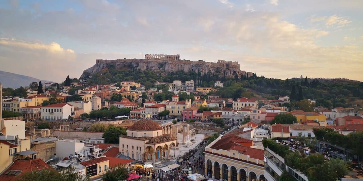 rooftop athenes vue sur acropole