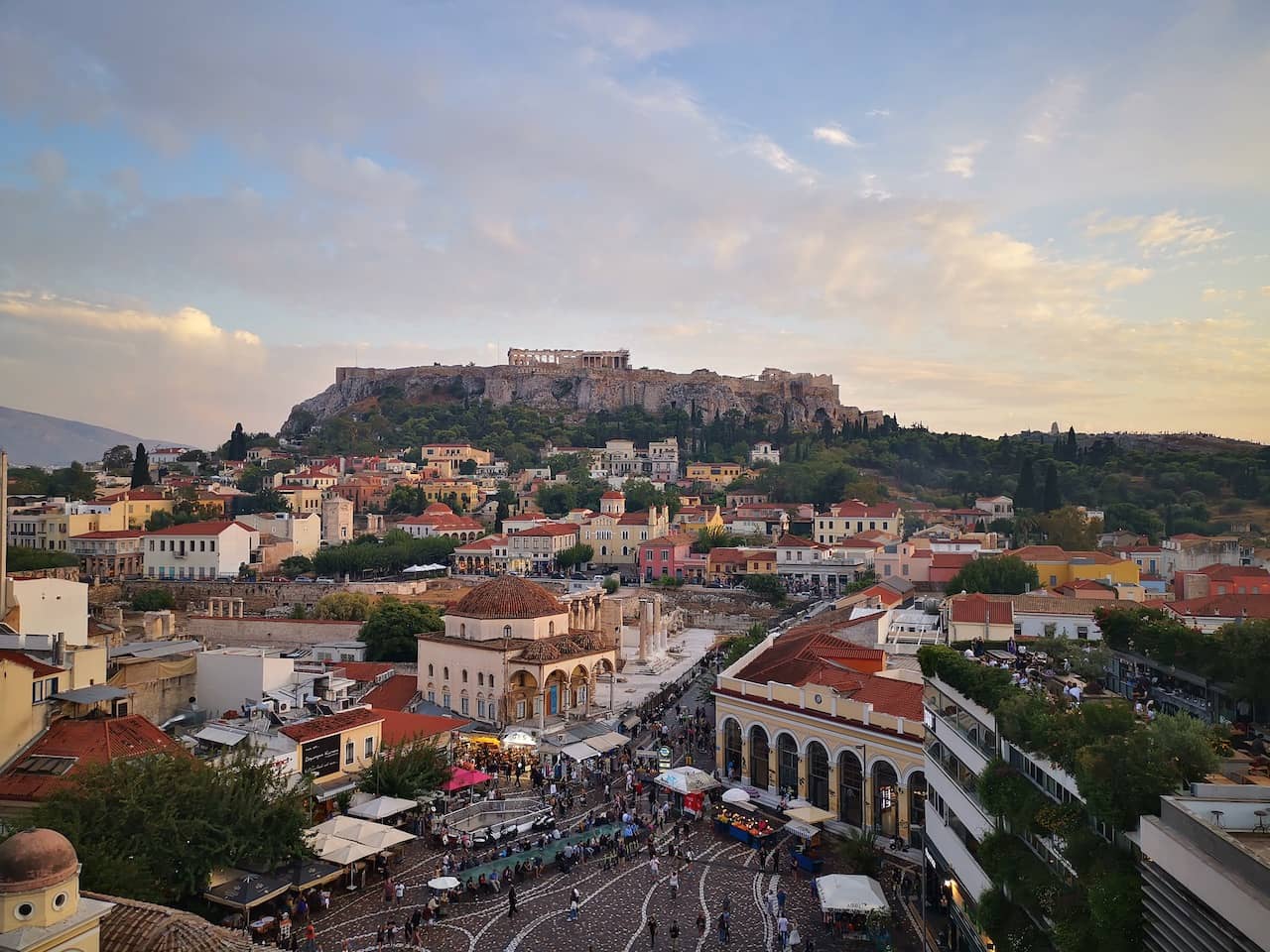 rooftop athenes vue sur acropole