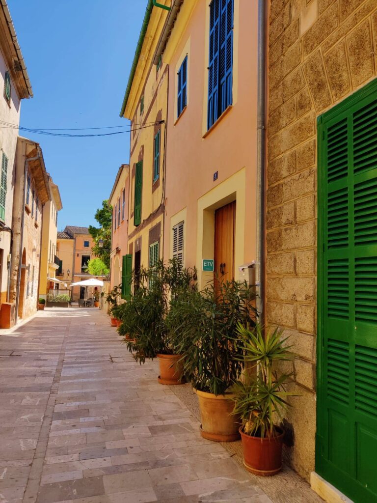 street of alcudia town