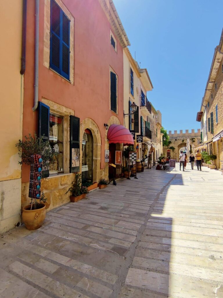 street of alcudia town