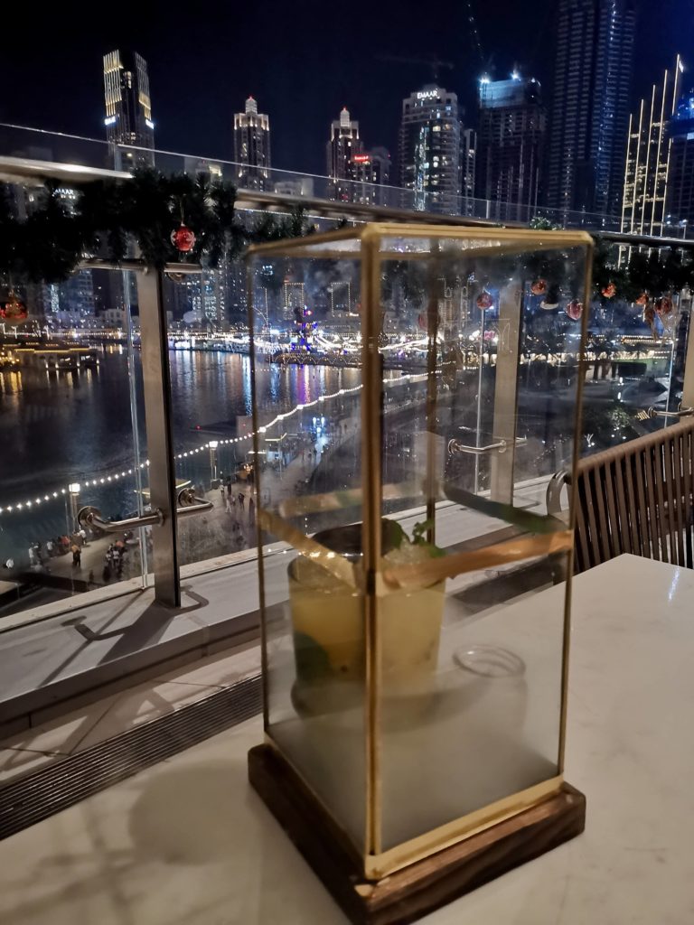 cocktail at opso restaurant dubai