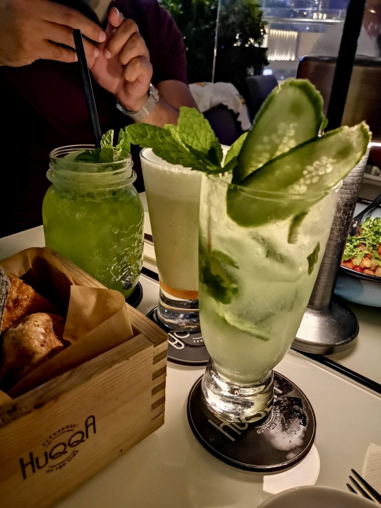 cocktail at hookah restaurant dubai
