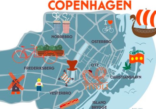 city map of copenhagen