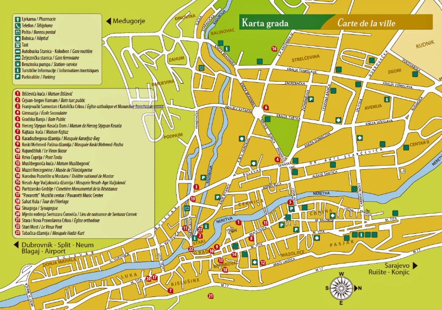 carte parking mostar