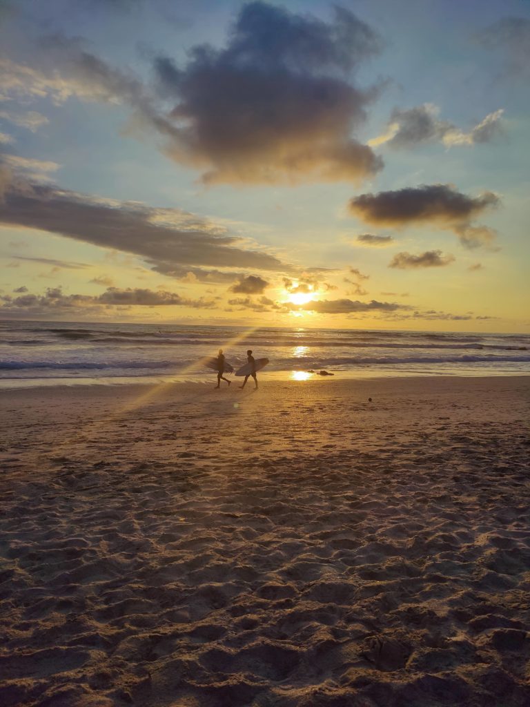 coucher de soleil à Santa Teresa