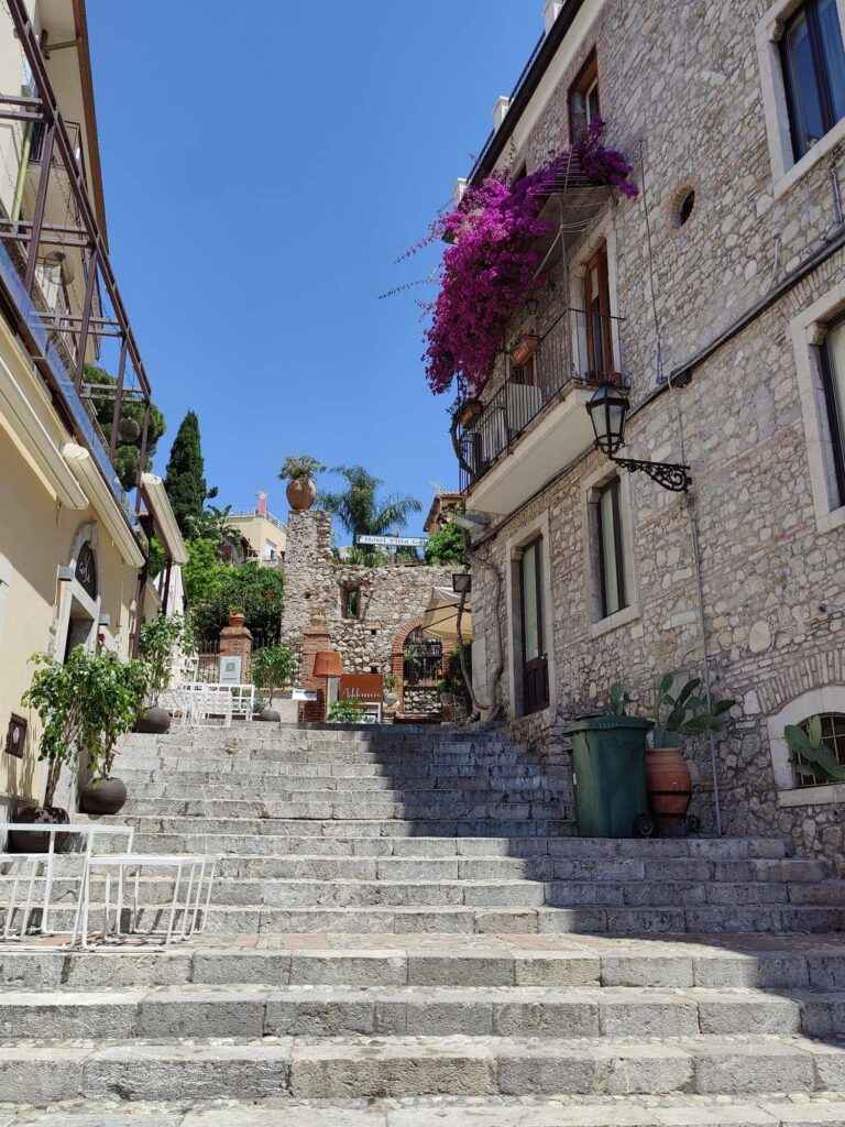 Taormine rue sicile