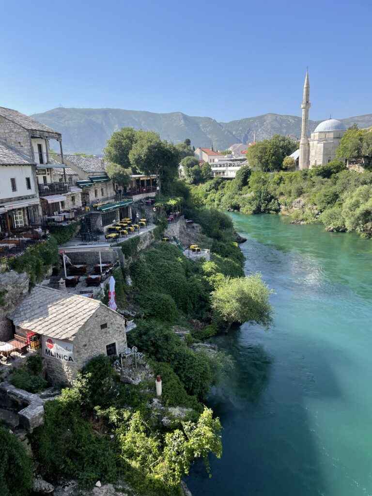 Vue depuis le Pont de Mostar