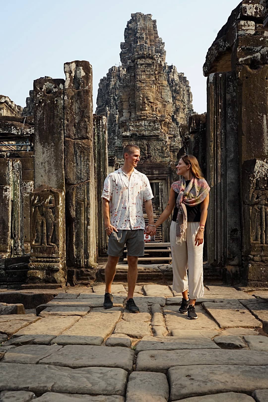 temple d'angkor photo couple