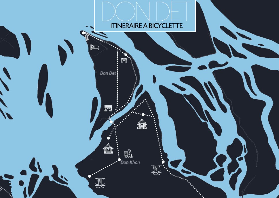 carte de don det itinéraire velo