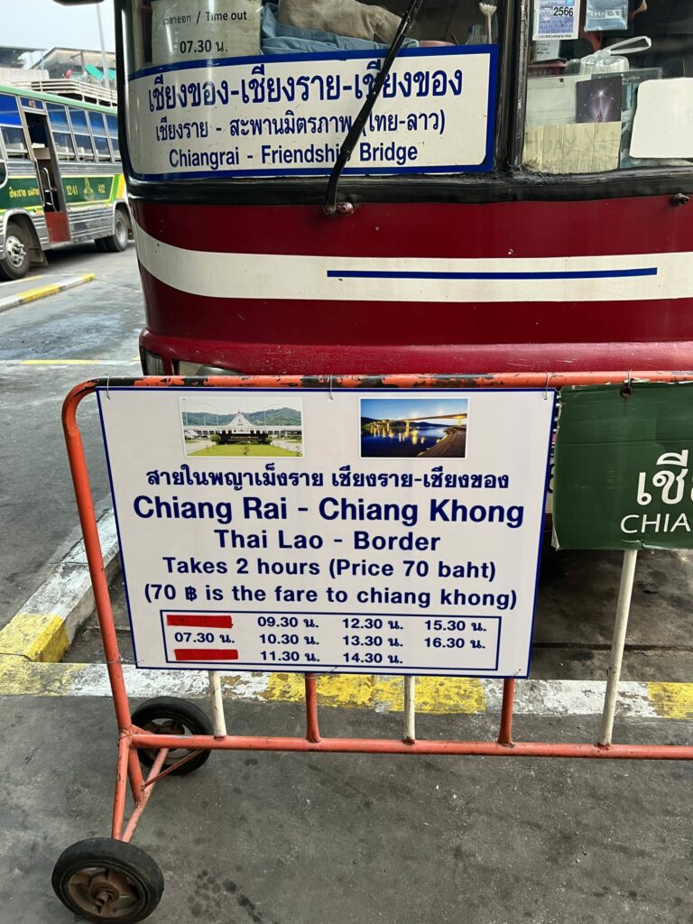 bus frontière Thaïlande - Laos
