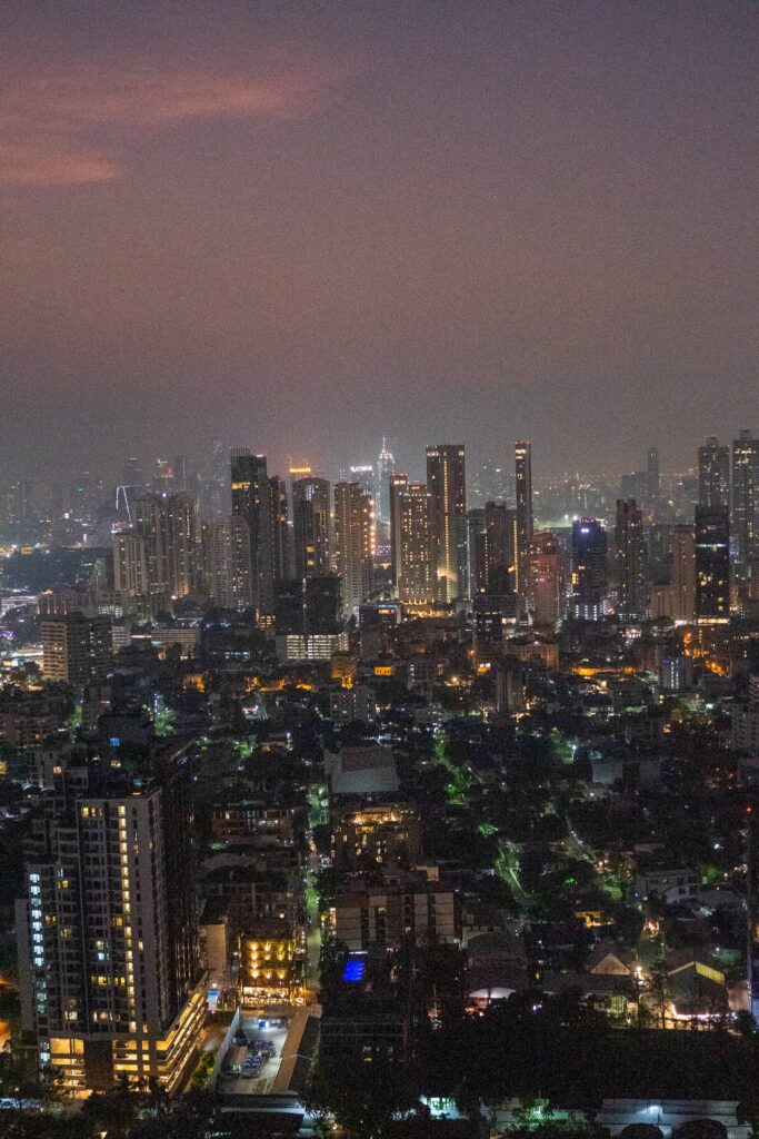 vue depuis un rooftop sur bangkok