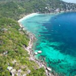 île de koh tao vue drone