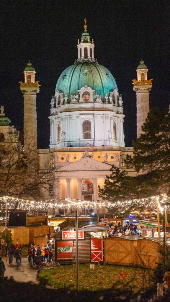 marché de noel de karlskirche a vienne