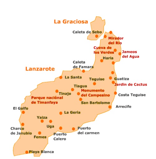 carte de lanzarote