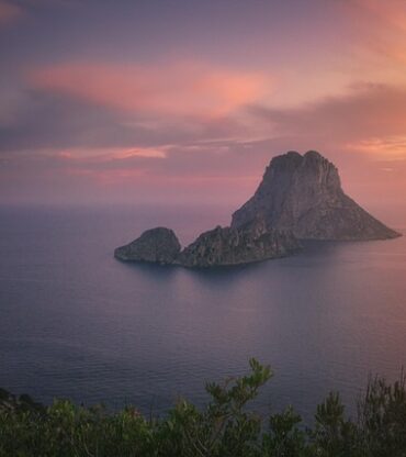 sunset sur es vedra a ibiza