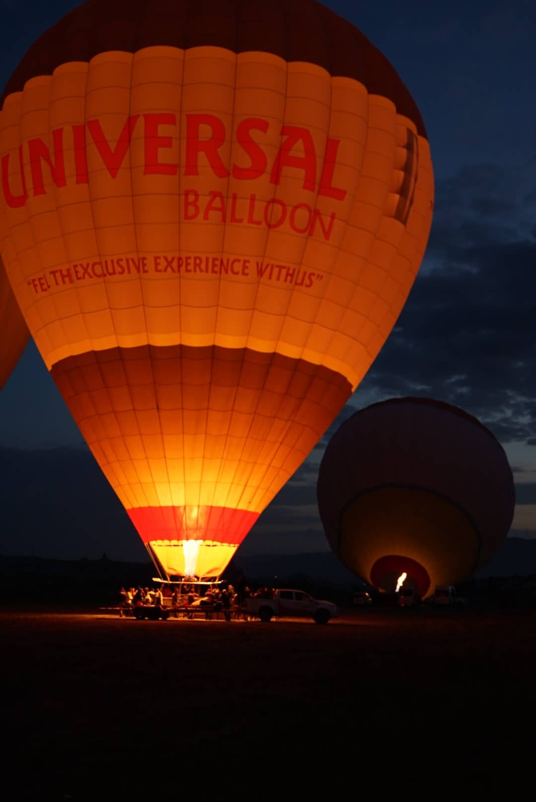 image de montgolfière en feu