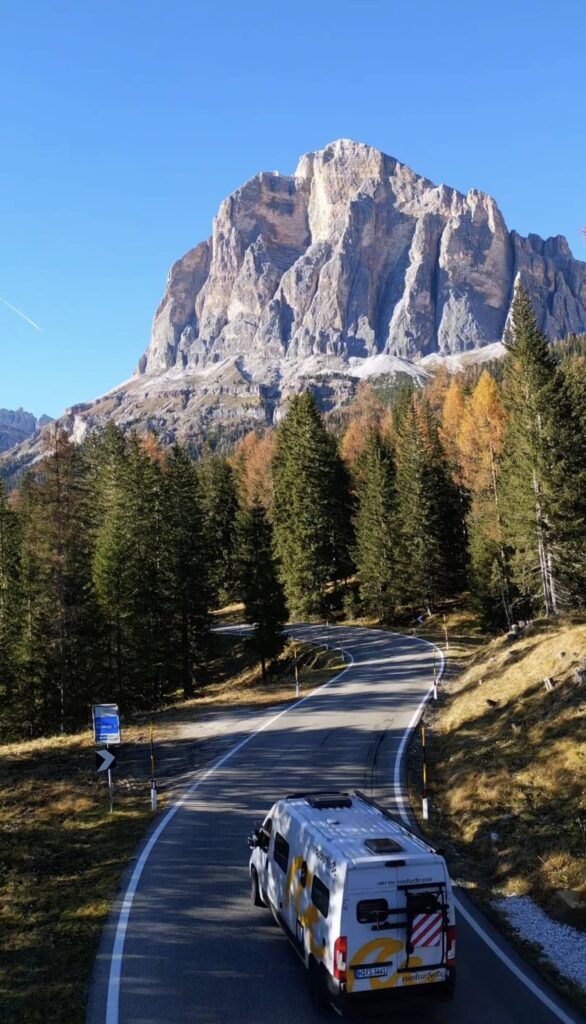 road trip dolomites en van 