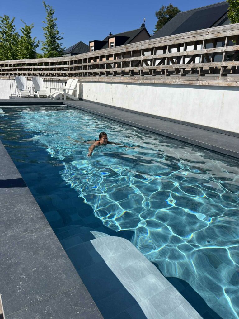 natation en vacances