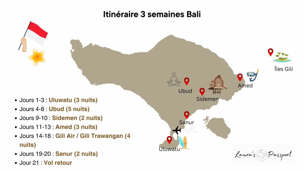 itinéraire 3 semaines Bali