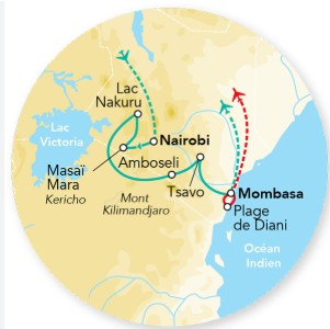 que faire à diani beach, carte