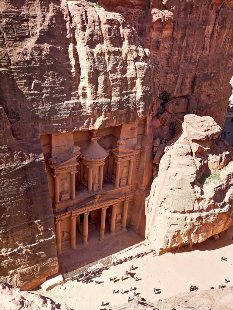 vue de petra le siq