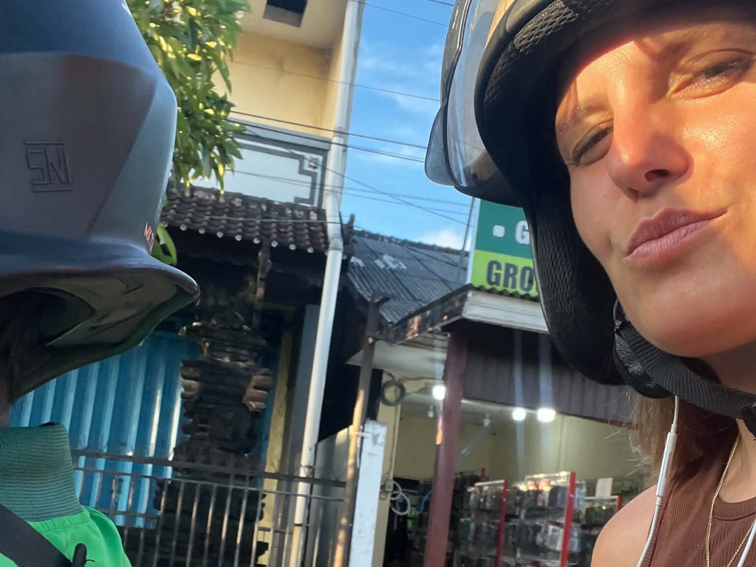 deplacement en grab et gojek a canggu