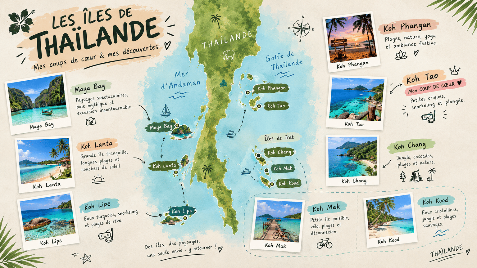Les plus belles îles de Thaïlande : quelle île choisir selon tes envies